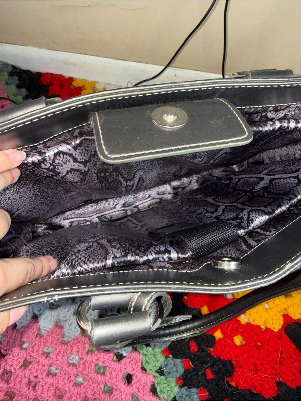 Wilsons Leather Black Leather Laptop Tote